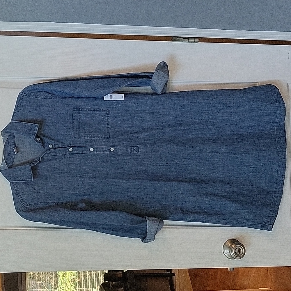 NWT Old Navy Ladies Long Sleeved Denim Dress